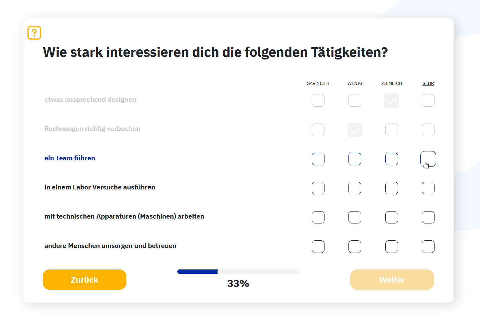 Auszug aus der Befragung der Teilnehmenden mittels Text-Items